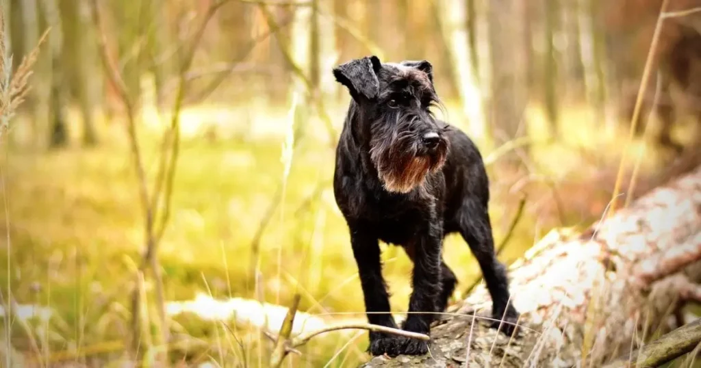 Miniature Schnauzer Balck dog